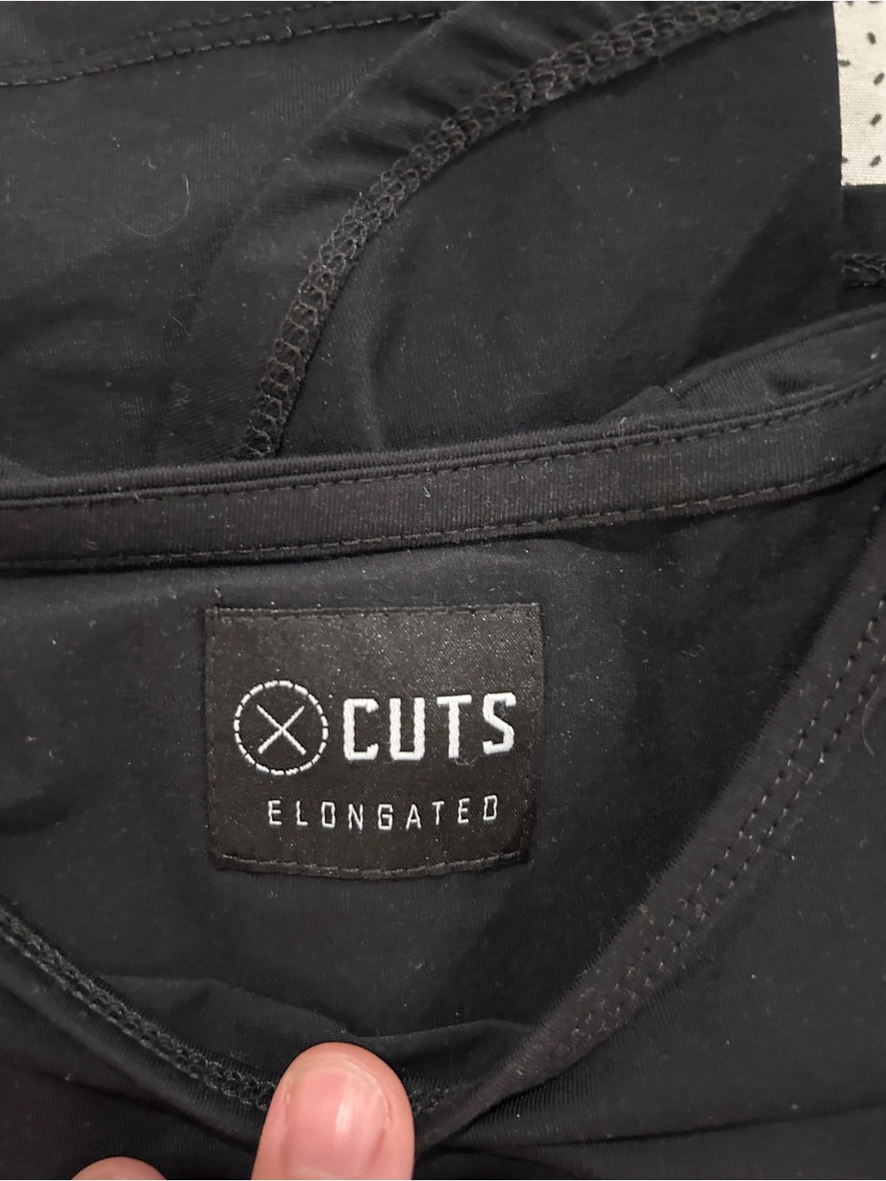 Cuts XL black pyca pro elongated t shirt